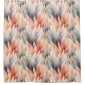 水彩ソフトパステルリーフパターン 春 シャワーカーテン (正面)