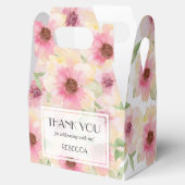 水彩ソフトピンク花柄の感謝を込めて フェイバーボックス (オープン)