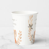 水彩ゾウサファリ ベビーシャワー 紙コップ (右)