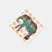 水彩ゾウ スタンダードカクテルナプキン (角)