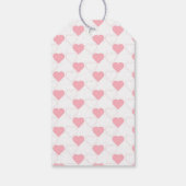 水彩ゾウ&ピンクハート有難う ギフトタグ (裏面)