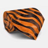 水彩タイガープリント ネクタイ (ロール)