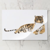 水彩タイガー休息 ペーパーパッド (折り畳み)