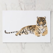 水彩タイガー休息 ペーパーパッド (正面)