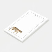 水彩タイガー歩く ポストイット (アングル)