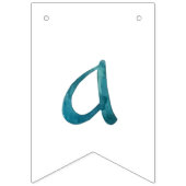 水彩タイポグラフィハッピーニューイヤーデザイン バンティングフラッグ (第3の旗)