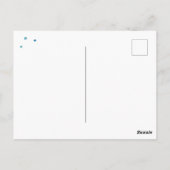 水彩タイポグラフィハッピーニューイヤー ポストカード (裏面)