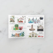 水彩タイミングウェディング セーブ・ザ・デート 案内状 (内部)