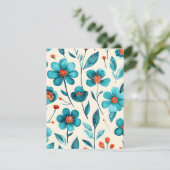 水彩タイルの花 シーズンカード (スタンド正面)