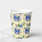 水彩タイルイタリアンレモンパターン 紙コップ (右)