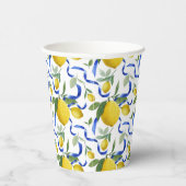 水彩タイルイタリアンレモンパターン 紙コップ (右)