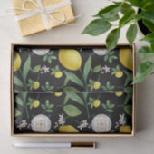 水彩タイルイタリアンレモンパターン 薄葉紙 (ギフト)