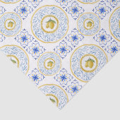 水彩タイルイタリアンレモンパターン 薄葉紙 (詳細)