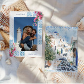 水彩タイル |ギリシャ結婚の写真