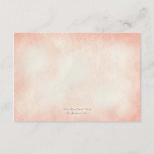 水彩タコウチウェディングレセプションカード コーラル エンクロージャーカード (裏面)