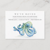 水彩タコ新住宅引越し案内 エンクロージャーカード (正面)