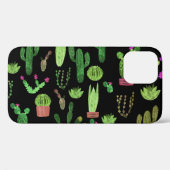 水彩タコ植物シームレスな背景 Case-Mate iPhoneケース (裏面 (横))