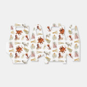 水彩タコ頭足類海動物 フェイバーボックス (折り畳みなし)