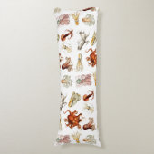 水彩タコ頭足類海動物 ボディピロー (正面縦)