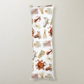 水彩タコ頭足類海動物 ボディピロー (裏面 (縦))