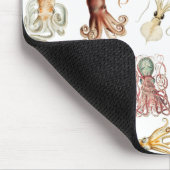 水彩タコ頭足類海動物 マウスパッド (コーナー)