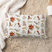 水彩タコ頭足類海動物 ランバークッション (ブランケット)