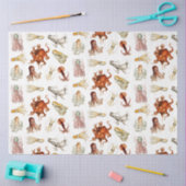 水彩タコ頭足類海動物 薄葉紙 (クラフト)