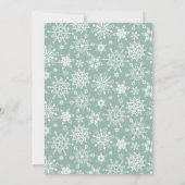 水彩タッチのモダンな松の木のクリスマス ホリデーパーティー 招待状 (裏面)