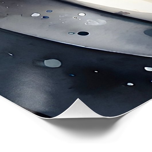 水彩タビーキャットでタキシードのベスト黒いボウタイ ポスター (コーナー)