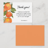 水彩タンゲリンテーマサンキューカード ノートカード (正面/裏面)