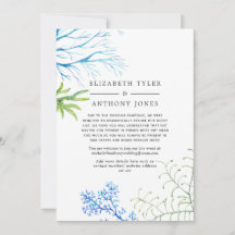 水彩タンポポウェディング　縮小されたゲストリスト