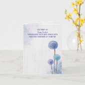 水彩タンポポ悔やみや弔慰ありがとう カード (黄色い花)