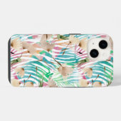 水彩タンポポ模様 iPhoneケース (裏面横)