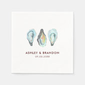 水彩タンポポ シーサイド ウェディング スタンダードカクテルナプキン (正面)