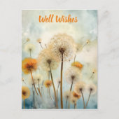 水彩タンポポ ポストカード (正面)