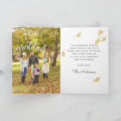 水彩ターキースタッフィングレシピ | サンクスギビング シーズンカード (内部)