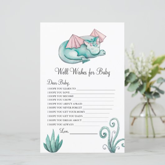 水彩ターコイズドラゴンウェルウィーズベビー (スタンド正面)