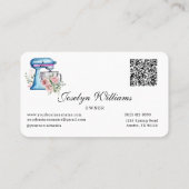 水彩ターコイズミキサーベーカリー名刺 名刺 (裏面)