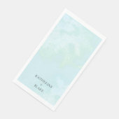 水彩ターコイズモダンカスタムウェディングゲスト (コーナー)