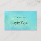 水彩ターコイズ名刺 名刺 (裏面)