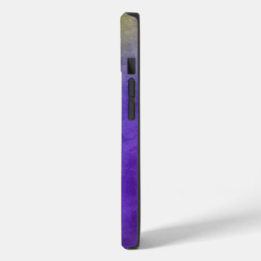 水彩ターコイズ紫の緑カスタマイズ可能 Case-Mate iPhoneケース (裏面 / 左)