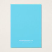 水彩ターコイズ背景イヤリングカード (裏面)