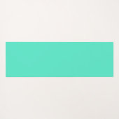 水彩ターコイズ鮮やかエネルギアート ヨガマット (裏面(横))