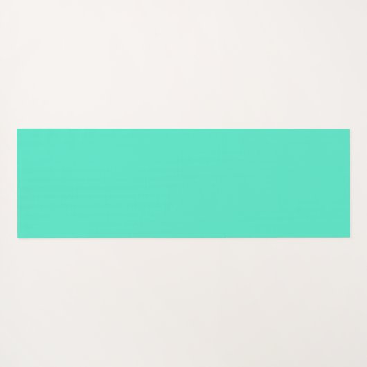 水彩ターコイズ鮮やかエネルギアート ヨガマット (裏面(横))