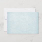 水彩ターコイズ フラワーブーケ RSVP (裏面)