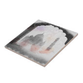 水彩タージマハルヴィンテージセラミックタイルインド タイル (側面)