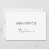 水彩タータンチェック格子模様ありがとう サンキューカード (裏面)