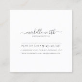 水彩ダイニングシェフケータリングID813 スクエア名刺 (裏面)