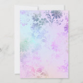 *~* 水彩ダイヤモンド ヴィンテージ モダン ウェディング 招待状 (裏面)