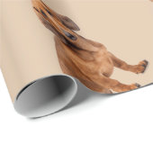 水彩ダシュンドドッグペット ラッピングペーパー (ロールコーナー)